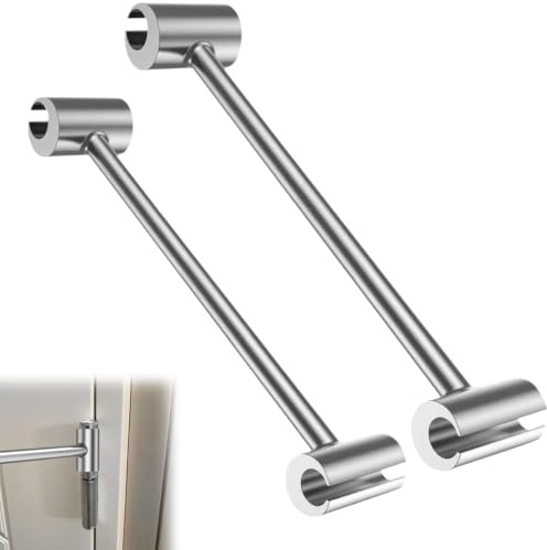 Xyvor 2 Piezas Llave de Ajuste de Hueco de Bisagras, Llave de Ajuste de Bisagras, Herramienta de Ajuste de Bisagra de Puerta, para Puertas Seguridad Salas Blancas Contra Incendios (8-25 mm)