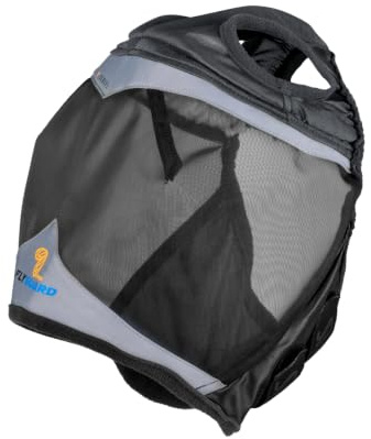 Shires Fine Mesh Fly Mask With Ear Hole - Jet Black