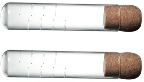 MINAOLULUS Infusor de Té Tubo de Vidrio Filtro y Portátil, Juego de 2 Piezas Tapón de Corcho Adecuado para Uso en Casa o Restaurante