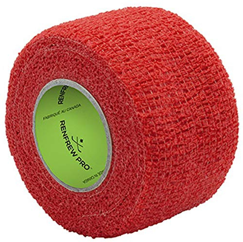 Renfrew Stretchrap Grip Tape Scapa Hockey Stick, 1 Roll (1.5/6yds, Red)