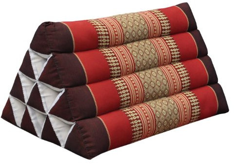 Wilai Kapok Thaikissen, Dreieckskissen rot/weinrot