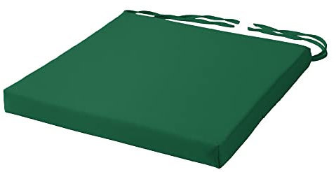 SOFTILLO Comfortable Chair Cushion With Ties Seat Pad For Dining Chairs Pad Kitchen Thick Italian Fabric Garden Square Removable Cover Indoor Outdoor Living Room Patio Garden Office Coffee ShopGREEN