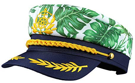 SOIMISS Admiral KapitäNsmüTze Herren, Yacht MatrosenmüTze Lustige HüTe Marine Piratenhut SeemannsmüTze Matrosen KostüM Schaffner MüTze FüR Damen Erwachsene Karneval Mottoparty Party Cosplay