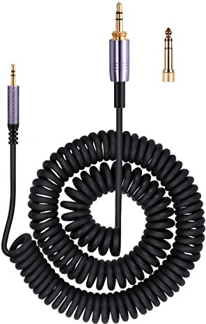 weishan Coiled Audio Cable Compatible with Bose QuietComfort Ultra QC45 / QC35 / QC25 / NC700 Headphones, 2.5mm to 3.5mm(1/8”) Extension Aux Cord 4ft to 14ft