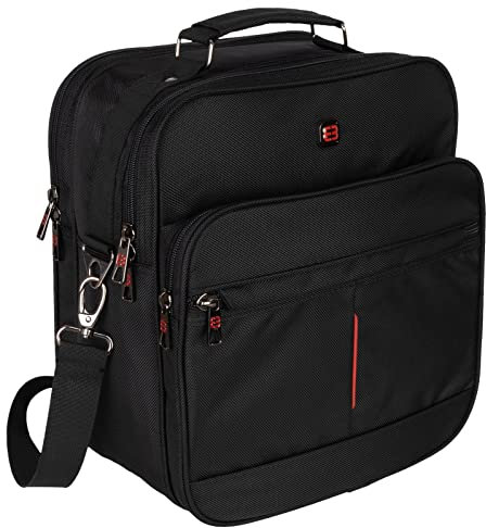 EAAKIE Arbeitstasche Umhängetasche Messenger Herrentasche XXL Schwarz