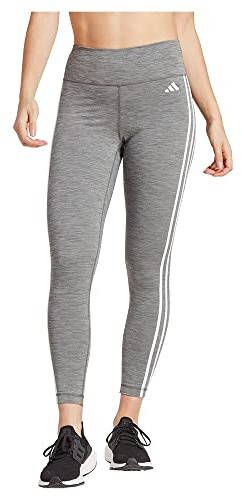 Adidas Femme Train Essentials 3-Stripes High-Waisted 7/8 Leggings, Dark Grey Heather, L