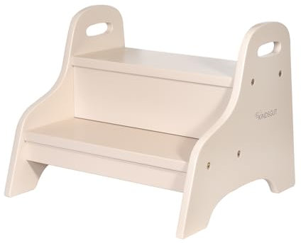 Kindsgut Holztritt, Tritt-Hocker mit 2 Stufen ideal für Kinder, dezente Farben und hochwertige Qualität, Sand