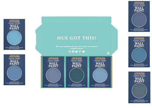 Rust-Oleum Wall Paint in Chalky Finish - Deep Blue Tester Box