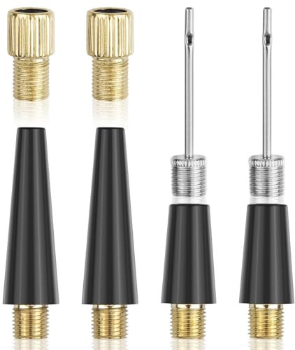 Foyods 8 teiliges Fahrradventil Adapter Set,Alle Ventiladapterset,Ventiladapter Fahrrad,Autoventil Adapters,Fahrradventiladapter für Ball,Luftballon,Gymnastikball und Luftmatratze,Pumpenadapter