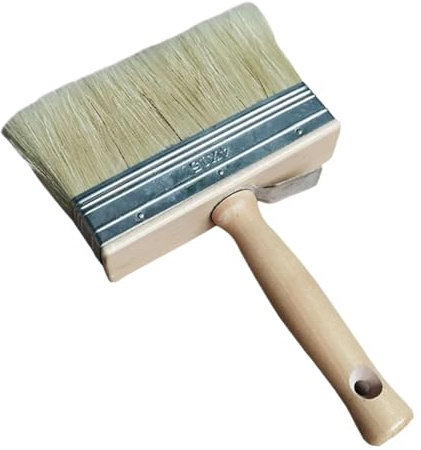 XLANDALYUEFA Pennello for Pittura da soffitto 6 Pollici, Spessore di setole Pure, pennelli for Decorazione murale, Strumenti for Artistica, Multifunzione for a Olio(6inch B)