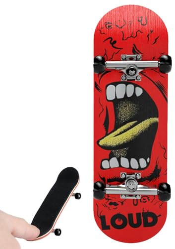 Genérico Finger Skateboard - Mini Skateboard Dita | Gioco Creativo | Fingerboard Cuscinetti | per Bambini | Praticare Trucchi Skate | Decorazione Scrivania Bambini Adolescenti