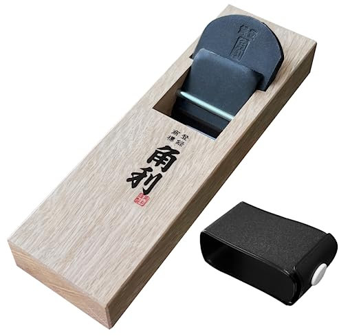 KAKURI Plano de bloque japonés para carpintería de 42 mm, tamaño manual, mini cepilladora de madera Kanna, 1.6 × 7.0 × 2.1 pulgadas (41932)