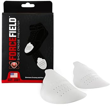 FORCEFIELD Protection anti-plis en mousse pour chaussures et bottes - Se glisse dans la boîte à orteils pour éviter les plis - Bandes adhésives pour un maintien sûr - Convient aux enfants de 37 à 40