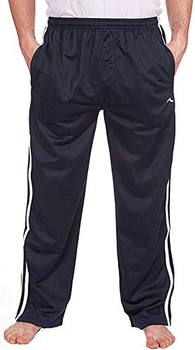 Hommes Bas Survêtement Silky Jogging Pantalons De Gymnastique - Bleu Marine, Bleu Marine, M, Medium