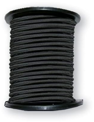 Expanderande rep Ø 10 mm svart repändlås med eller utan enkelkrok (expanderrep Ø 10 mm svart 30 m)