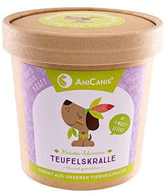AniCanis Teufelskralle für Hunde & Katzen - Teufelskrallenpulver - Gelenke Sehnen & Bänder - Futterzusatz Nahrungsergänzung - 100g