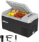 Setpower FC20 12V Portable Refrigerator, Fast Cooling Car Refrigerator 20L/21Qt Portable Freezer with 12/24V DC and 110/240V AC, Electric Cooler (Black, 20L with AC Adapter)