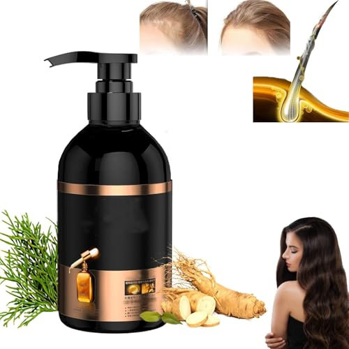 Pelinuar Anti-Hair Loss Shampoo, Japanese Ginseng & Ginger Plant Extract, Multi-Purpose Volumizing, Suitable For All Hair Types, Nourishing (300ml)