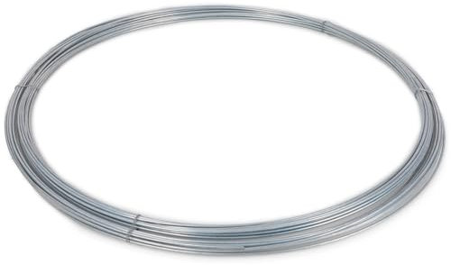 VOSS.farming Spanndraht 55m x 3,8mm, verzinkter Stahldraht für Maschendrahtzäune, Befestigungsdraht, für Wildzaun