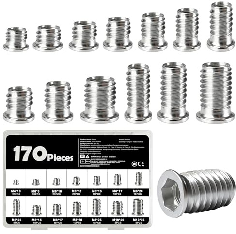 170-teiliges Einschraubmuttern Set