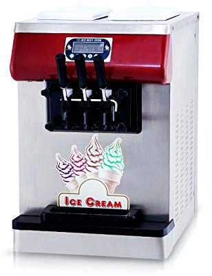 Kolice Commercial CE Certificato ETL Piano di lavoro 3 gusti (2 + 1 misto) Macchina per gelato soft Serve, gelatiera