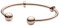Pandora Icons 14k Rose gold-plated open bangle with silicone stoppers and interchangeable end caps, 1