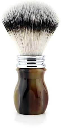 Jag Shaving Buffalo Horn Replica Shaving Brush Synthetic Hair Luxury Premium Handles Perfect Balance Perfect for Him