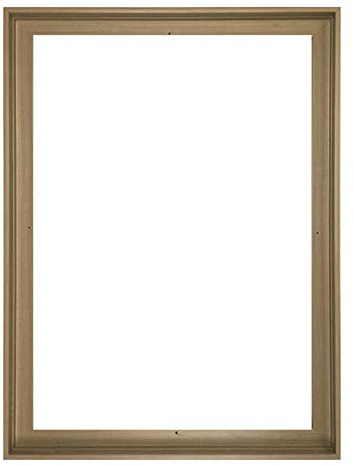 Querfun Marco flotante de bricolaje para lienzo de 16 x 20/40,7 x 50,8 cm, 1,5 a 2 cm de profundidad. Lienzo decorativo para pared, marco marrón