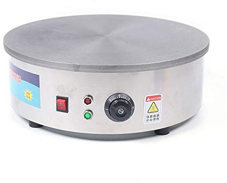 Futchoy Crepiera Elettrica Macchina per crepe Professionale Ø 45 cm 2,8KW Padella per crepe con spatola