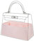 DGAZ Handtasche Tasche Organizer, Seide Innentaschen für Kelly Pochette/Mini/25/28/32/35, Taschen Organisator Innentaschen für Damen Handtaschen (Rosa, KL32)