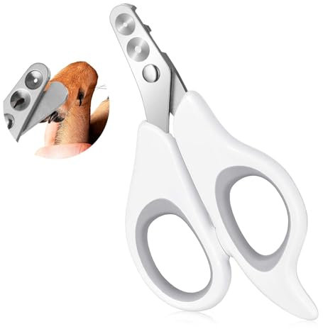 Dimeho Krallenschere Katzen Nagelknipser für Katzen Sicherheits Katzenkrallenknipser mit Schutz Sicherheitsschutz Haustier-Nagelknipser Professionelles Pfotentrimmer-Set für Hunde Kaninchen Frettchen