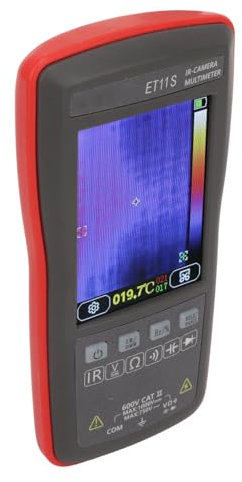 Xixian Imageur Thermique Multimètre 2 en 1 4000 Nombre 32x24 Résolution Caméra Thermique pour Testeur de capacité de Résistance au Courant de Tension, avec Affichage Couleur de 2,8