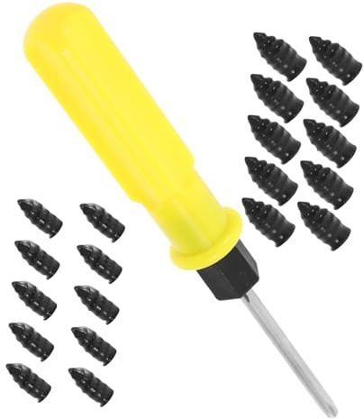 Ciieeo Kit Di Riparazione Pneumatici Chiodi in Plastica, 21 Pezzi, Per Forature Ruote Auto, Set Compatto Per Riparazione Forature Pneumatici Sottovuoto, Adatto Per Auto e Moto