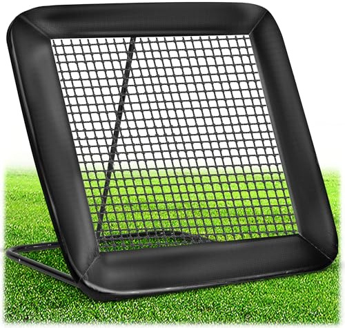 Neo-Sport Rebounder for Football - Football Goal Wall - Shot Training for Children and Adults - 122 x 120 cm Black