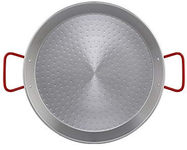 Metaltex - Paella-Pfanne aus poliertem Stahl, 10 Rationen, 42 cm, grau 7398080000