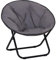 Outsunny Camping Moon Chair, Portable Folding Camping Chair for Adults with Wide Padded Oxford Seat for Outdoor Camp, Travel, Fishing, Beach, Grey