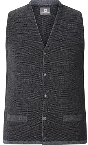 Jan Vanderstorm Herren Strickweste Tane grau, 2XL (XXL) - 60/62