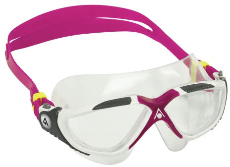 AQUASPHERE | Vista Schwimmen Maske/Brille Weiß & Rosa - Klare Linse