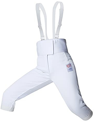 DLGF Adult Children's Fencing Pants, CFA Certified 350N Fencing Equipment Protective Clothing, Foil/Epee/Sabre Fencing Suit