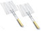 2er Set Fischbräter | 23,5 x 23,5cm Fischgriller für Grill mit Holzgriff | Fischkorb für 2 Fische | Fischhalter mit Klammer | Fisch-Grillzange für Gemüse, Garnelen | faltbare Fischzange | Grillzubehör