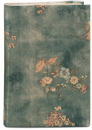 ASTIMESA Book Sleeve Covers for Paperback, A5 8.46 x 5.8 Inch Fabric Book Cover Protector, Adjustable Book Protector Case Pad for Hardcover Softcover Novels Protection (Spring Flora, 8.46 x 5.8)