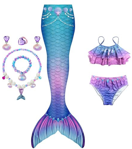 FOLOEO 2025 Neues Fantasiekostüm für Kinder- Mädchen， mit Einteiliger transparenter Eckenschutz (verlängert die Lebensdauer um das 20-fache)