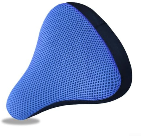 Housse de selle de vélo épaisse et respirante pour un confort optimal à chaque trajet (bleu foncé)