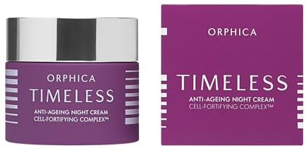 Orphica Timeless Anti-Aging-Nachtcreme 50 ml - Regenerierende Nachtpflege für Frauen - Feuchtigkeitsspendende Gesichtspflege - Straffende Creme gegen Hautalterung und Falten