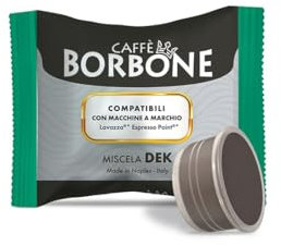 Caffè Borbone Miscela Decaffeinata - 100 Capsule - Compatibili con le Macchine Lavazza* Espresso Point*