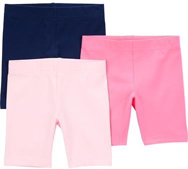Simple Joys by Carter's Toddler Girls 3-pack Bike Shorts, pink, navy, 3T