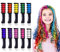 Kalolary 10 Colori Capelli gesso pettine, Gessetti temporanea set, Bambini Adulti tintura, party, carnevale, Natale e cosplay DIY