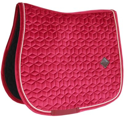 Tapis de selle FULL - Fuchsia - Velours - Saut d'obstacles
