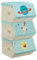 SONGMICS Contenitori Porta Giochi, Scatole Portaoggetti Impilabili e Pieghevoli, con Maniglie e Coperchio Magnetico, Azzurro RLB700Q01