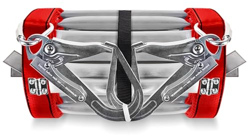 Collapsible Fire Escape Ladder, Fire Ladder 3 Story with Widen Feet, Reusable & Anti-Slip Emergency Ladders for Windows and Balcony